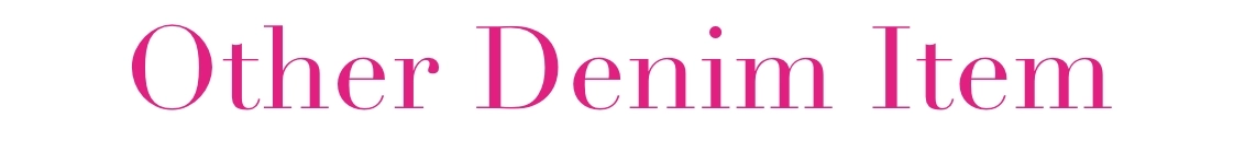 Other Denim Item