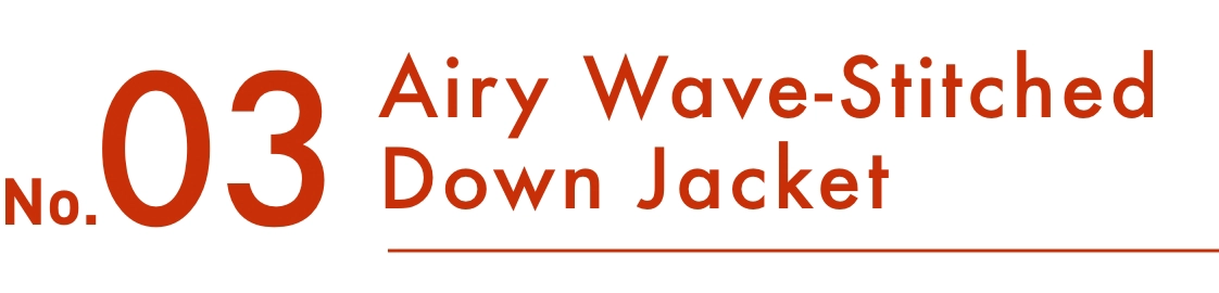Nox03 Airy Wave-Stiched Down Jacket